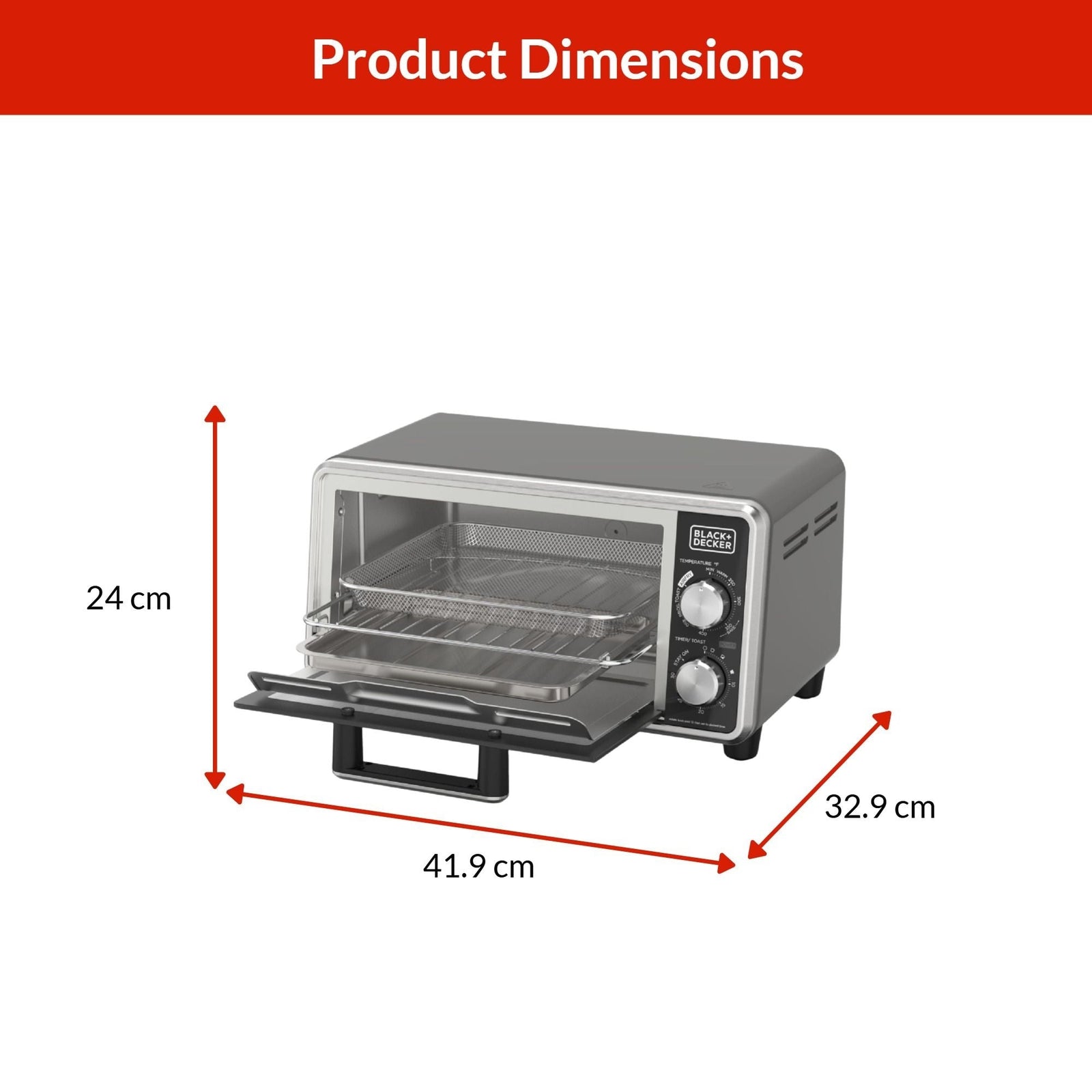 Black N Decker Multi-Purpose Crisp N Bake, 4-Slice D5A8 - product image 2