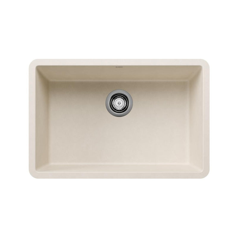 Precis SILGRANIT 27-in Single Bowl Undermount Kitchen Sink, Soft White I5G0