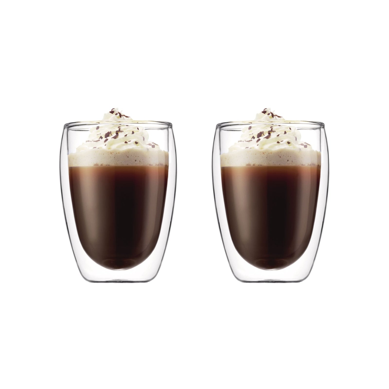 Double Wall Clear Glass Mugs, 11.8-oz, 2-pk X1H1 - product image 1