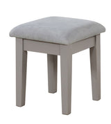 Cece 1-Drawer Grey Dressing Table Makeup Vanity Set with Stool and Mirror R3C3 - product image 1