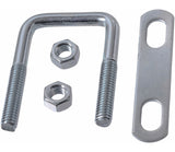Square U Bolt, Carbon Steel, Zinc-Plated, 3 x 2-in C5S8 - product image 1
