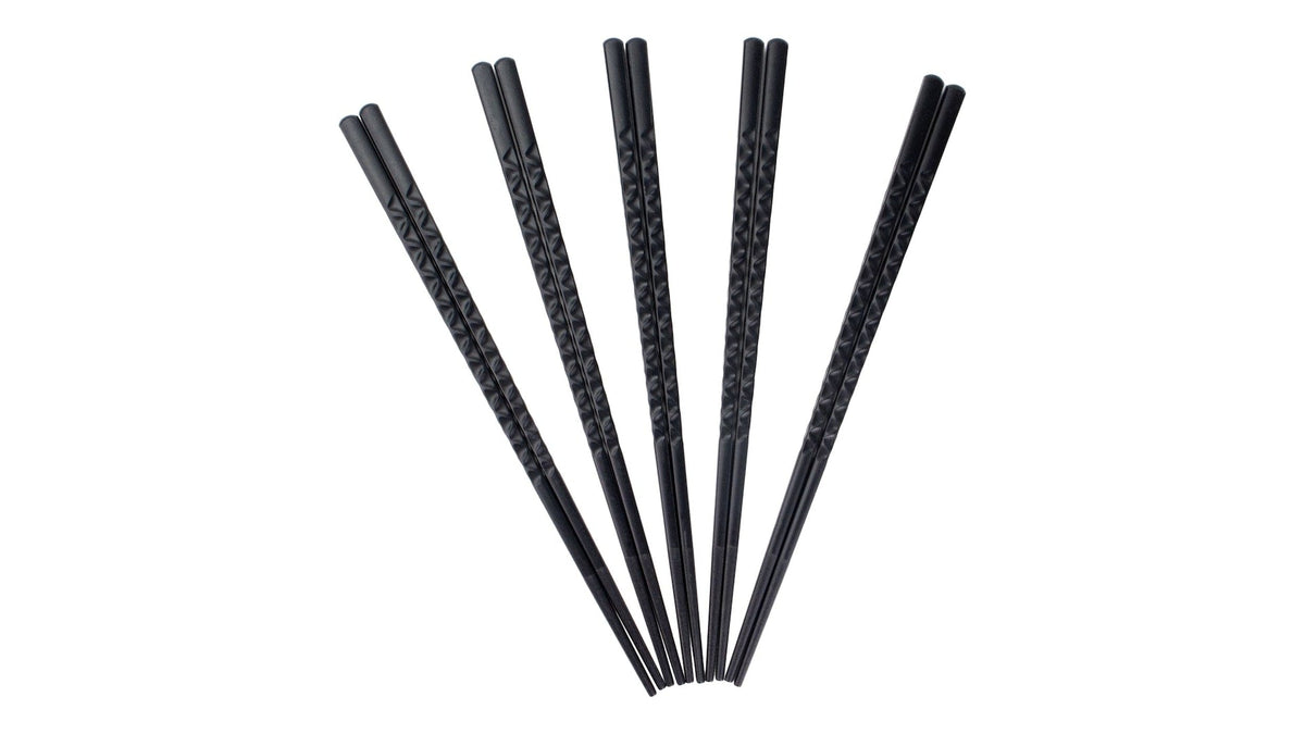 Black Dishwasher Safe Chopsticks, Serves 5, 10-pc C0G9 - product image 1