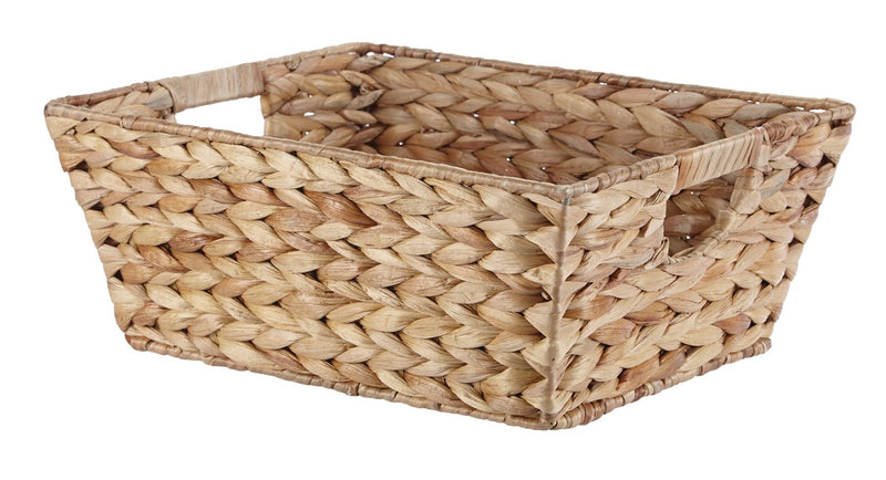 Brynn Rectangular Hand Woven Storage Basket, 14.5 x 11.8 x 5.9-in I5Z3