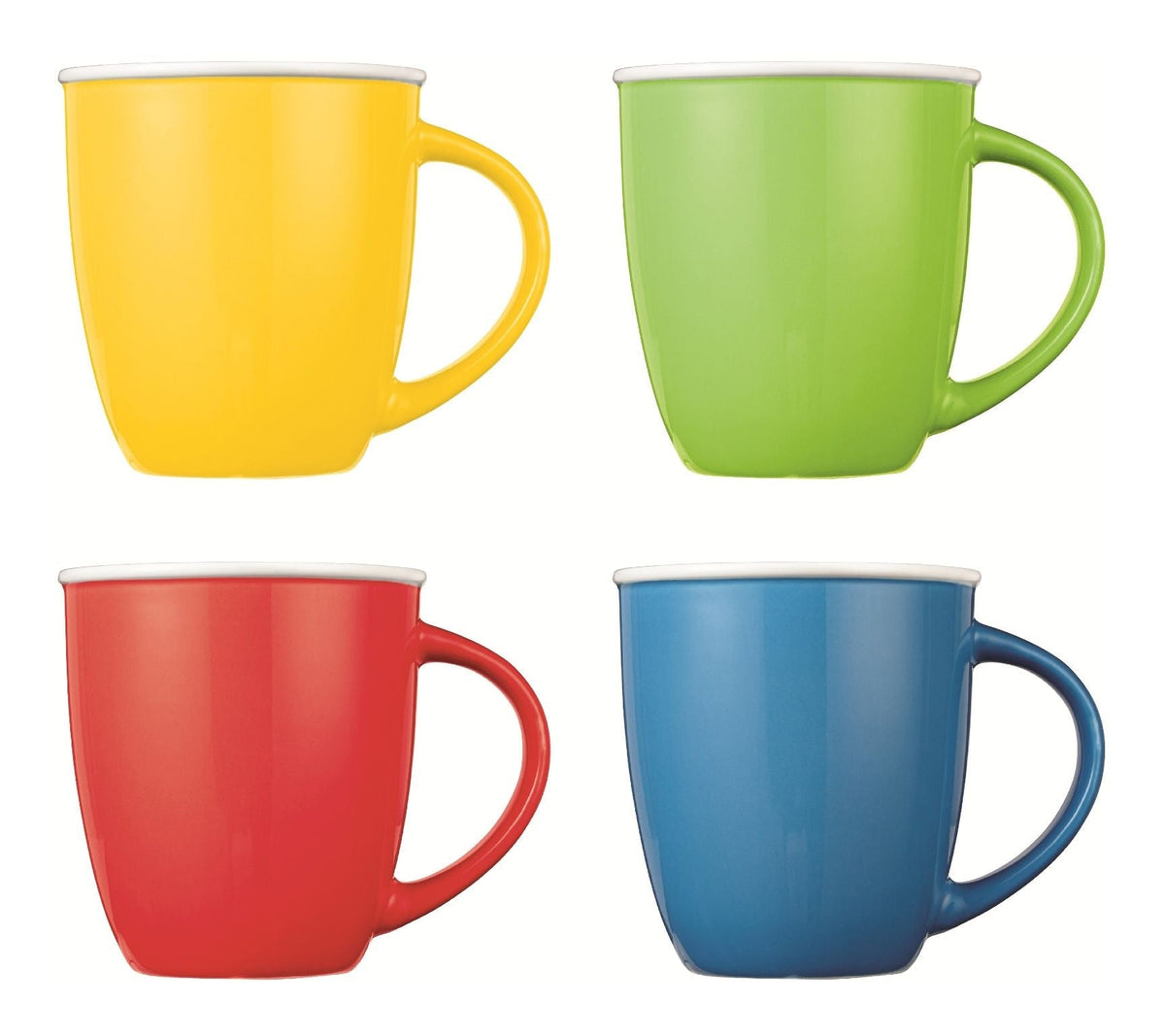 Easton Ceramic Mug Set, 13.5-oz, Assorted Colours, 4-pc, Dishwasher and Microwave Safe D6U1 - product image 1