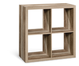 Fraser 4-Cube Storage Organizer, Bookcase/Bookshelf, Light Oak Finish R2U6 - product image 1