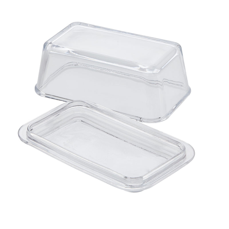 Glass Butter Dish, 1-lb Butter Capacity, With Lid, Dishwasher Safe U3Y9
