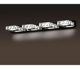 Isabella 4-Light Crystal Design LED Vanity Light Fixture, Chrome E0M9 - product image 7