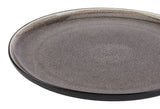 Kenway Stoneware Dinnerware Set, Serves 4, 16-pc, Matte Black & Taupe Reactive Glaze C0A5 - product image 3