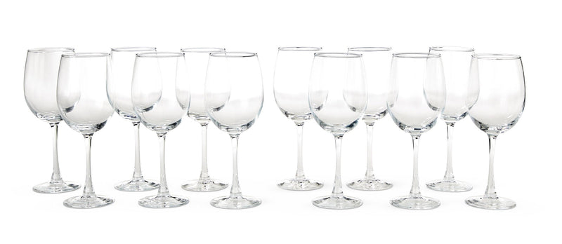Lead-Free Stemmed Wine Glass Set, 15.5-oz, 12-pk U7C0