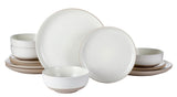 Maywood Speckled Two-Toned Dinnerware Set, Serves 4, 12-pc U7D6 - product image 1