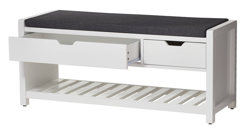 Overbrook Entryway Bench, White H9R4