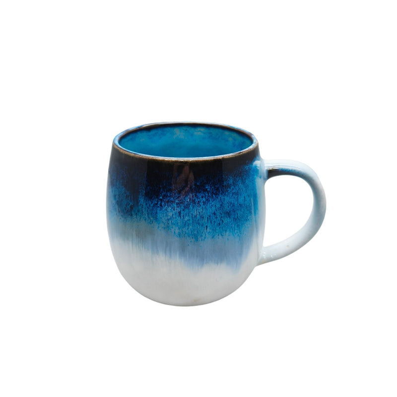 React Glaze Stoneware Mug, Navy, 20-oz H0O6