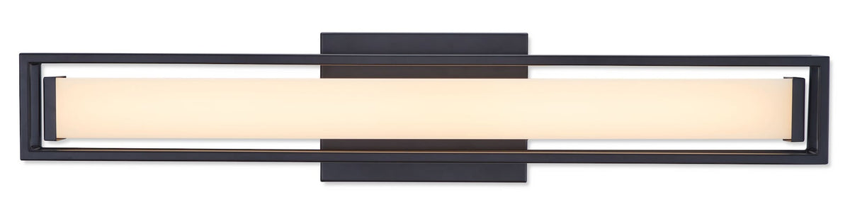 Slade 1-Light Integrated LED Vanity Light, Black, 24-in F6F9 - product image 1