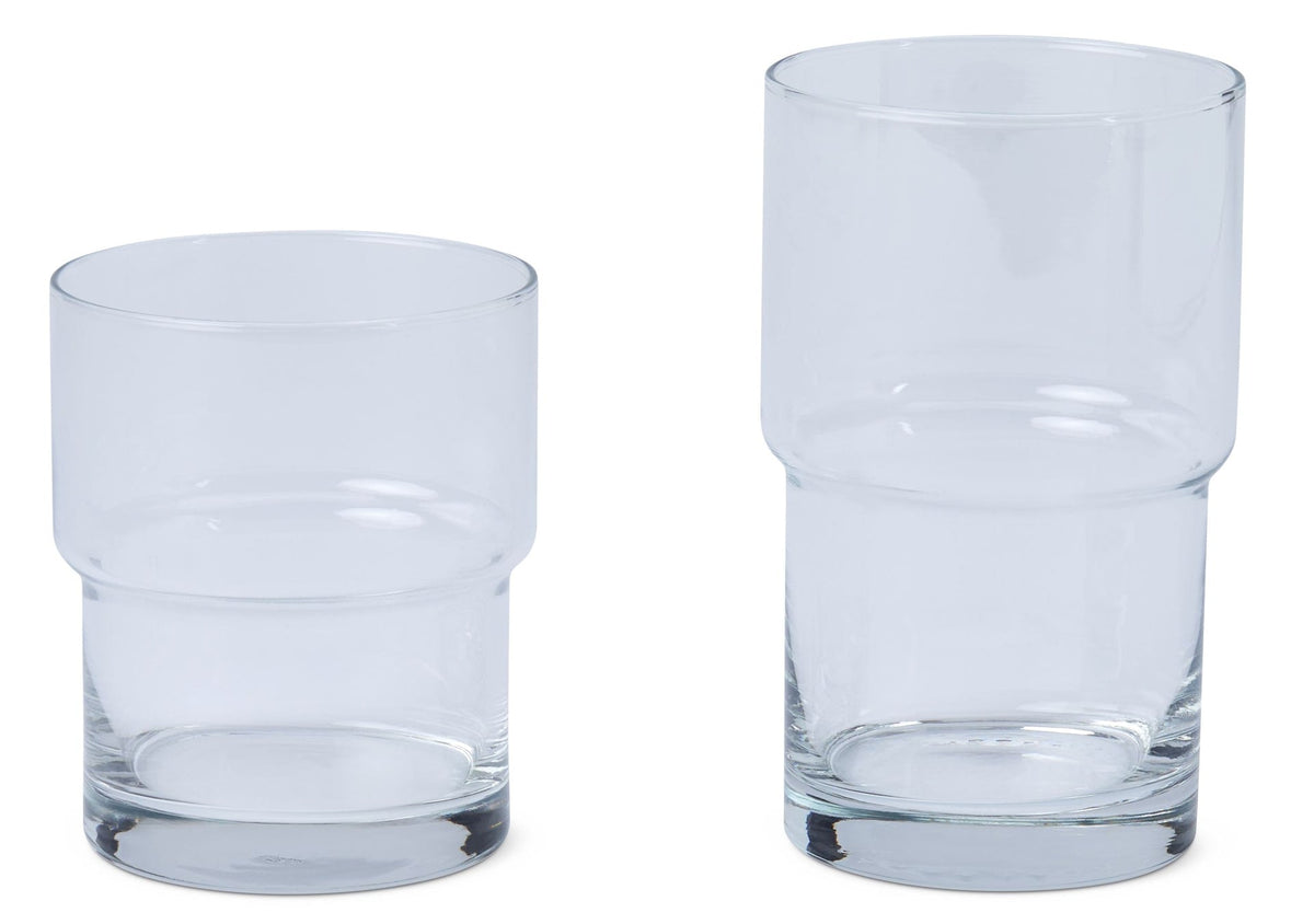 Stacking Glassware Tumbler Set, 12 & 16 oz, 16-pc S6A4 - product image 3