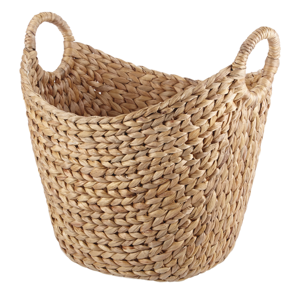 Tess Curved Hand Woven Storage Basket, 16 x 12 x 15-in E8F2