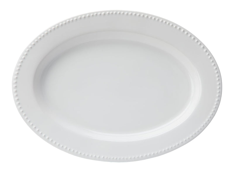 Whitworth Oval Stoneware Platter, 11.3-in, White Y2H6