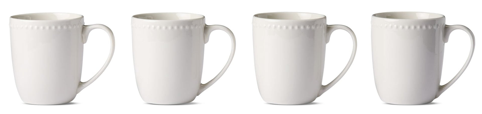 Whitworth Porcelain Mug Set, White, 4-pk I8T9 - product image 1