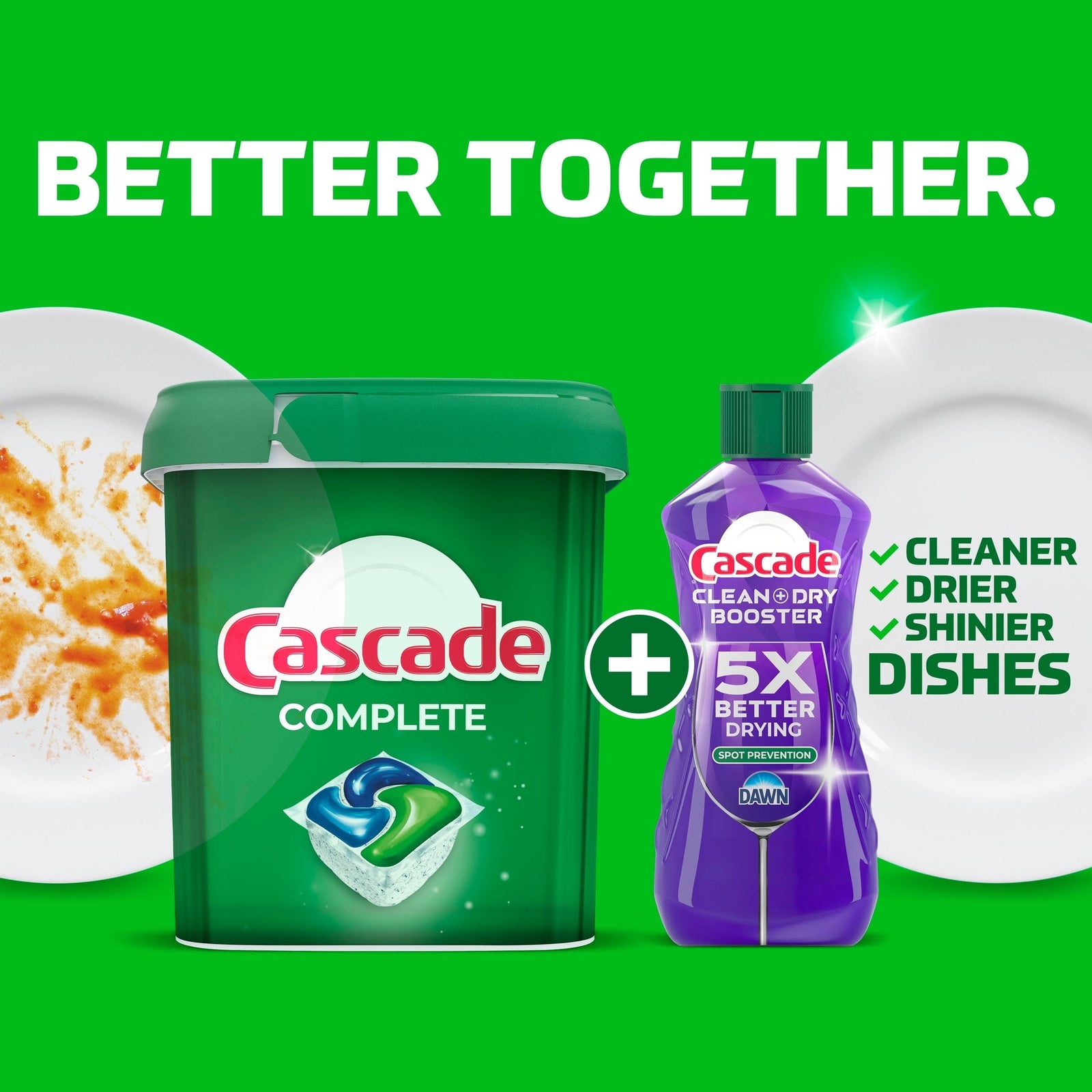 Complete ActionPacs, Dishwasher Detergent Pods, Fresh, 80 Count Y9T1 - product image 1