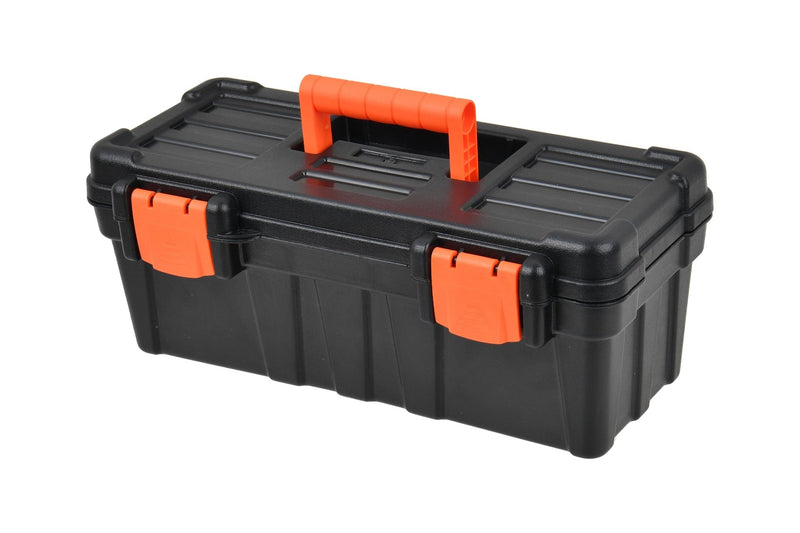 2.0 Sturdy Toolbox with Carry Tray, Black, 13-in A2F2