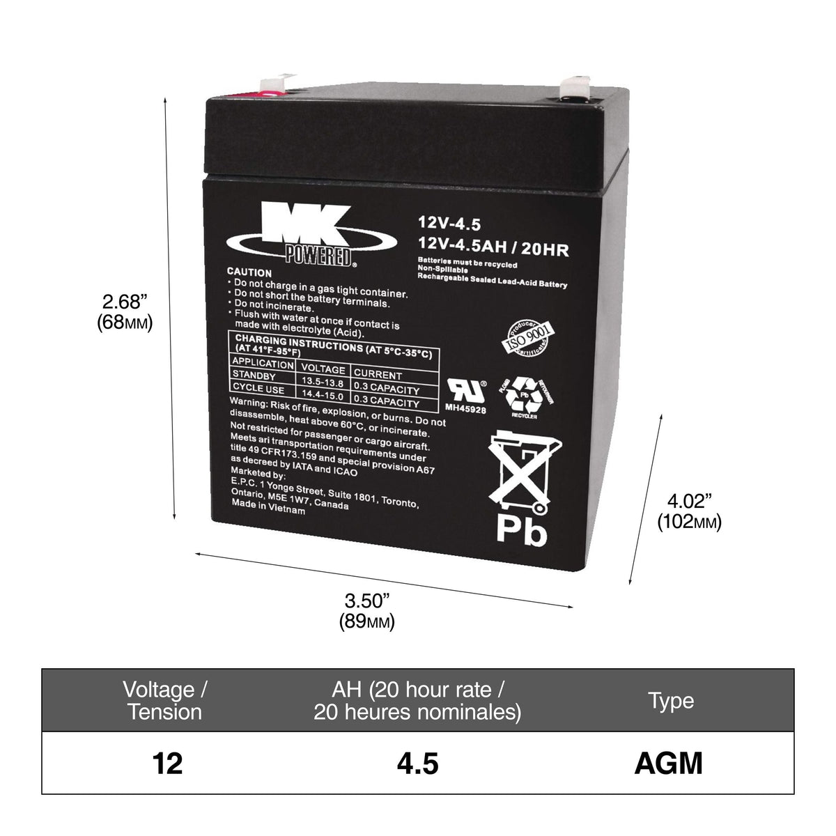 Group Size 48 (H6/L3) Battery, 615 CCA T4I6 - product image 1