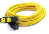 Power Equipment 30A, 250V Flat Generator Extension Cord, 25-ft V8B2 - product image 1