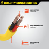 Power Equipment 30A, 250V Flat Generator Extension Cord, 25-ft V8B2 - product image 8