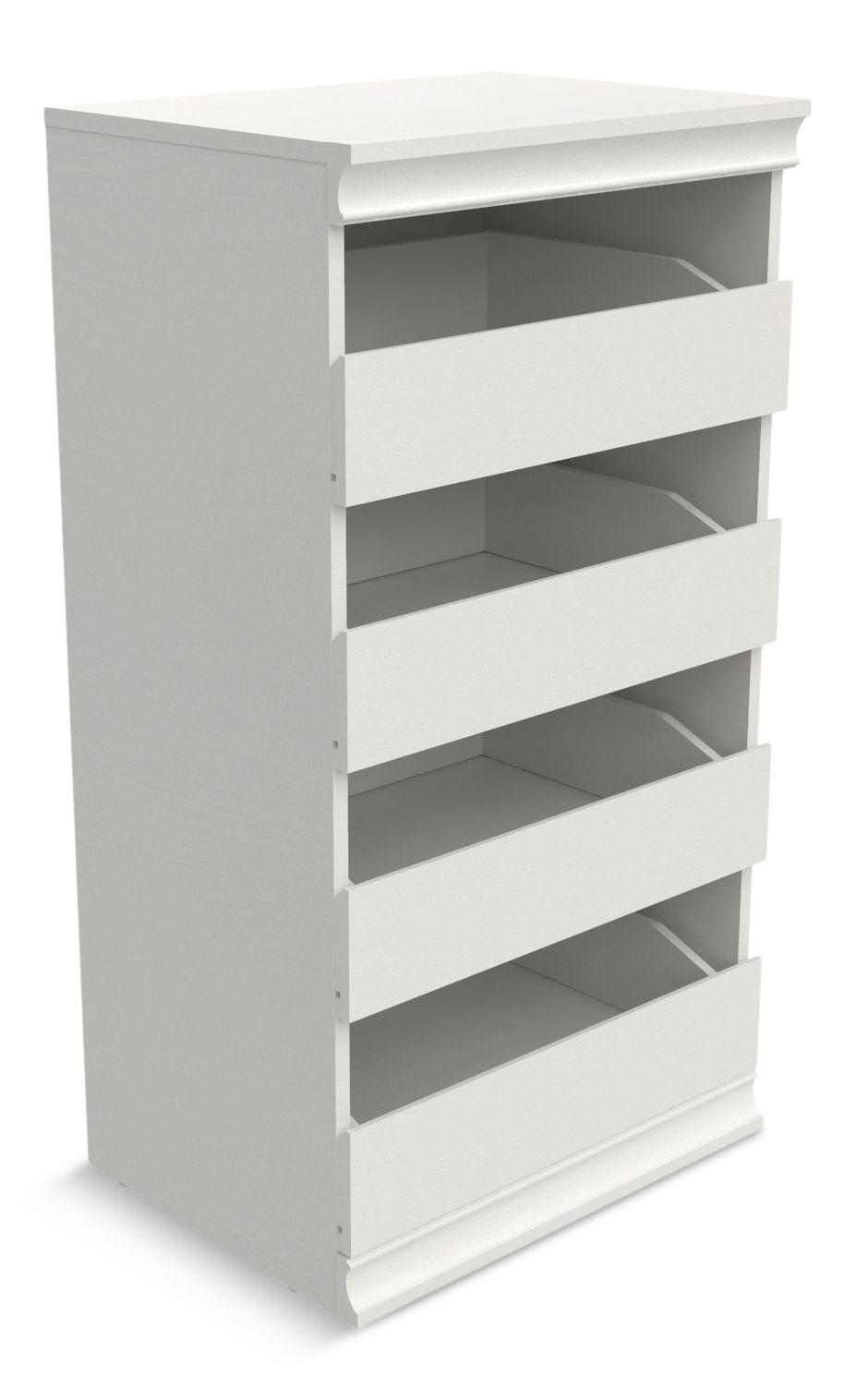 Modular Stackable 4-Drawer Storage Unit, White W7P3 - product image 1