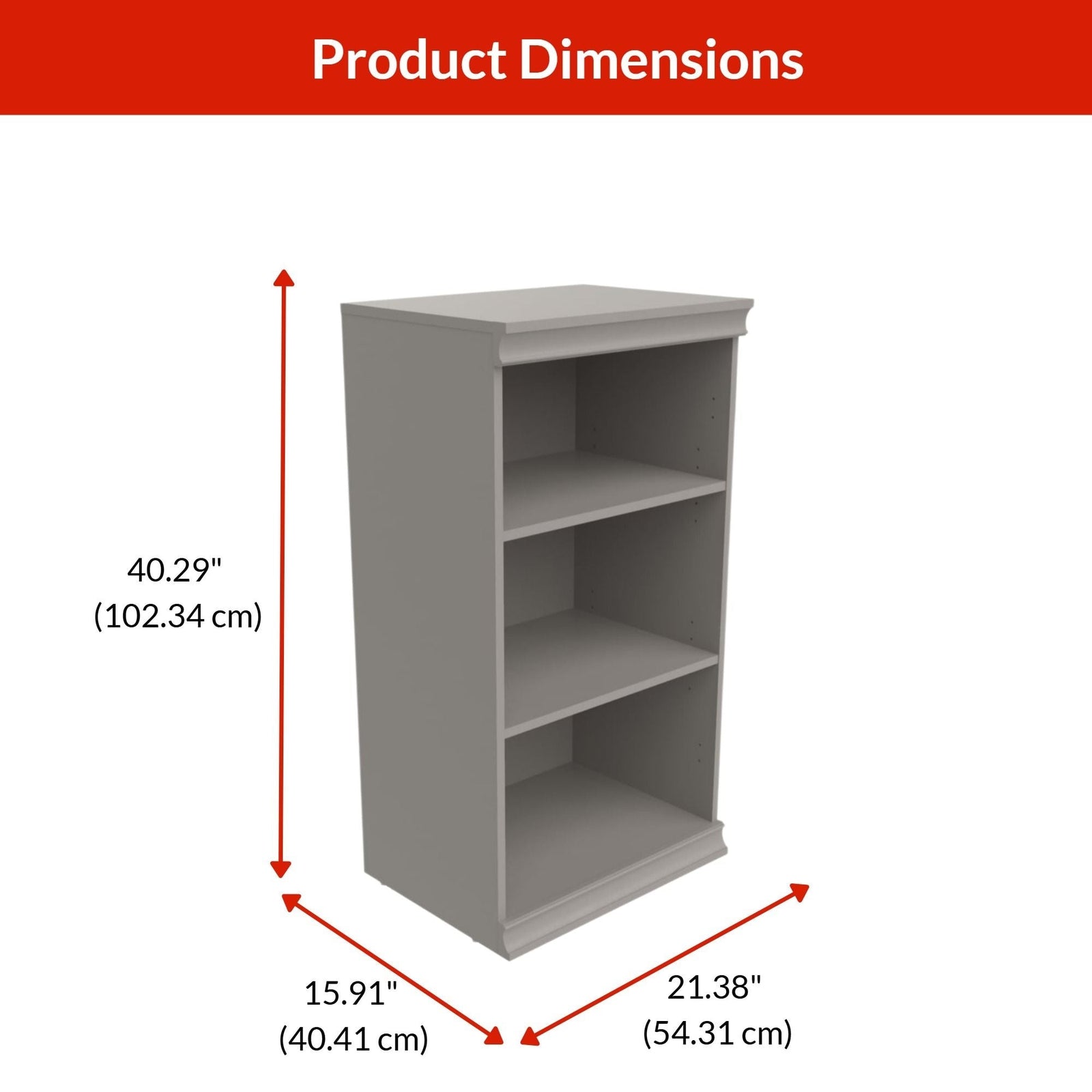 Modular Stackable Closet Storage Shelf Unit, Taupe V1P6 - product image 3