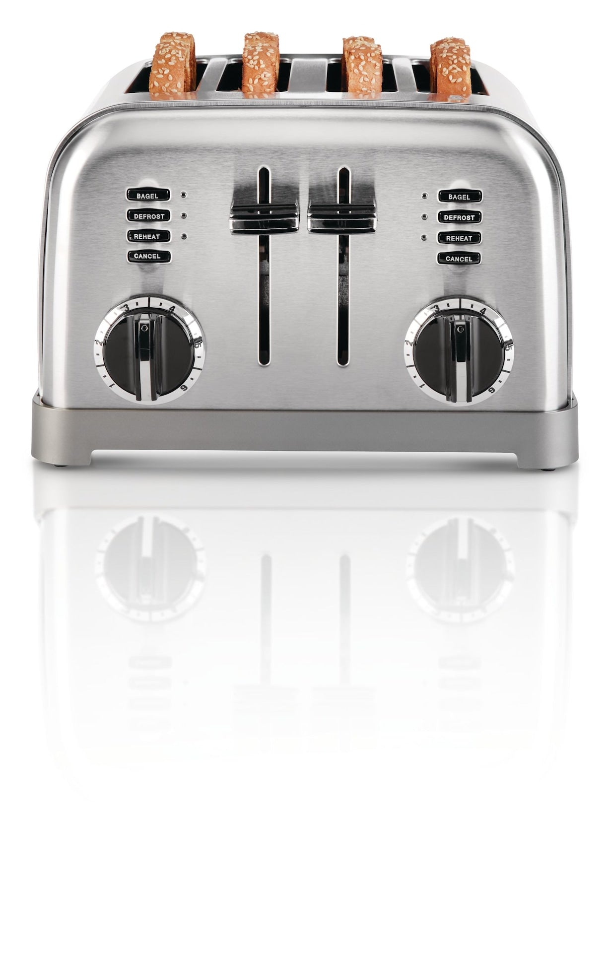 Metal Classic Toaster with 6 Settings, Stainless Steel, 4-Slices Y2F7 - product image 2