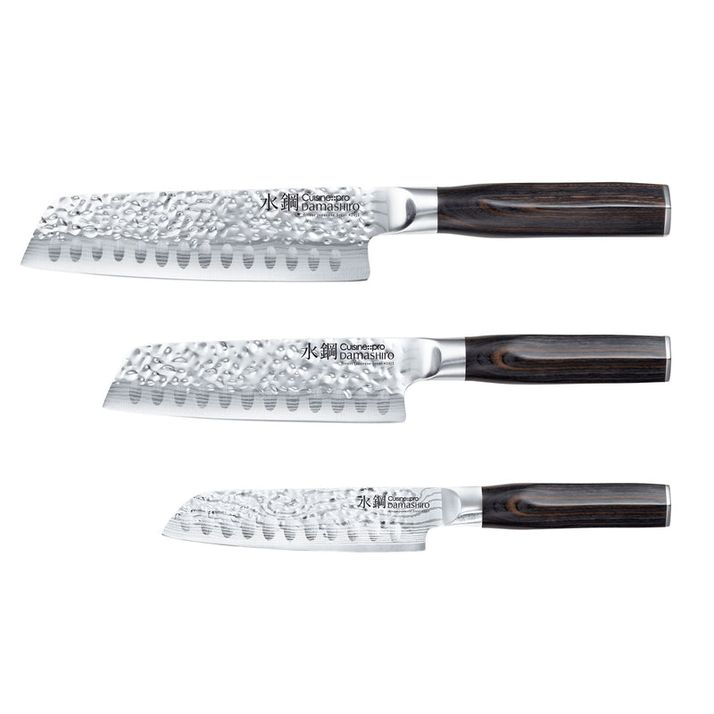 PRO DAMASHIRO EMPEROR SANTOKU 3PC SET G3H6