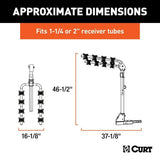 18030 2-Bike To 4-Bike Two Arm Hitch Mount Bike Rack, Fits 1-1/4, 2-in Receiver, Black R1B9 - product image 4