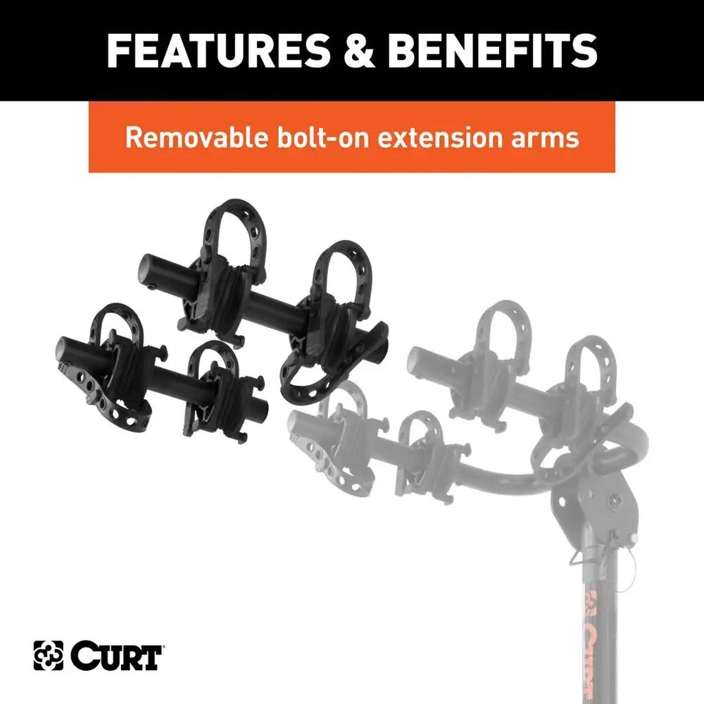 18030 2-Bike To 4-Bike Two Arm Hitch Mount Bike Rack, Fits 1-1/4, 2-in Receiver, Black R1B9 - product image 6