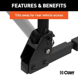 18030 2-Bike To 4-Bike Two Arm Hitch Mount Bike Rack, Fits 1-1/4, 2-in Receiver, Black R1B9 - product image 8