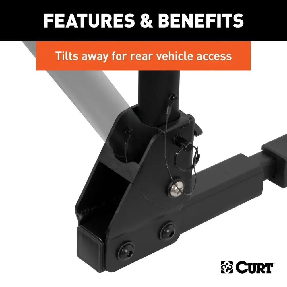18030 2-Bike To 4-Bike Two Arm Hitch Mount Bike Rack, Fits 1-1/4, 2-in Receiver, Black R1B9 - product image 8