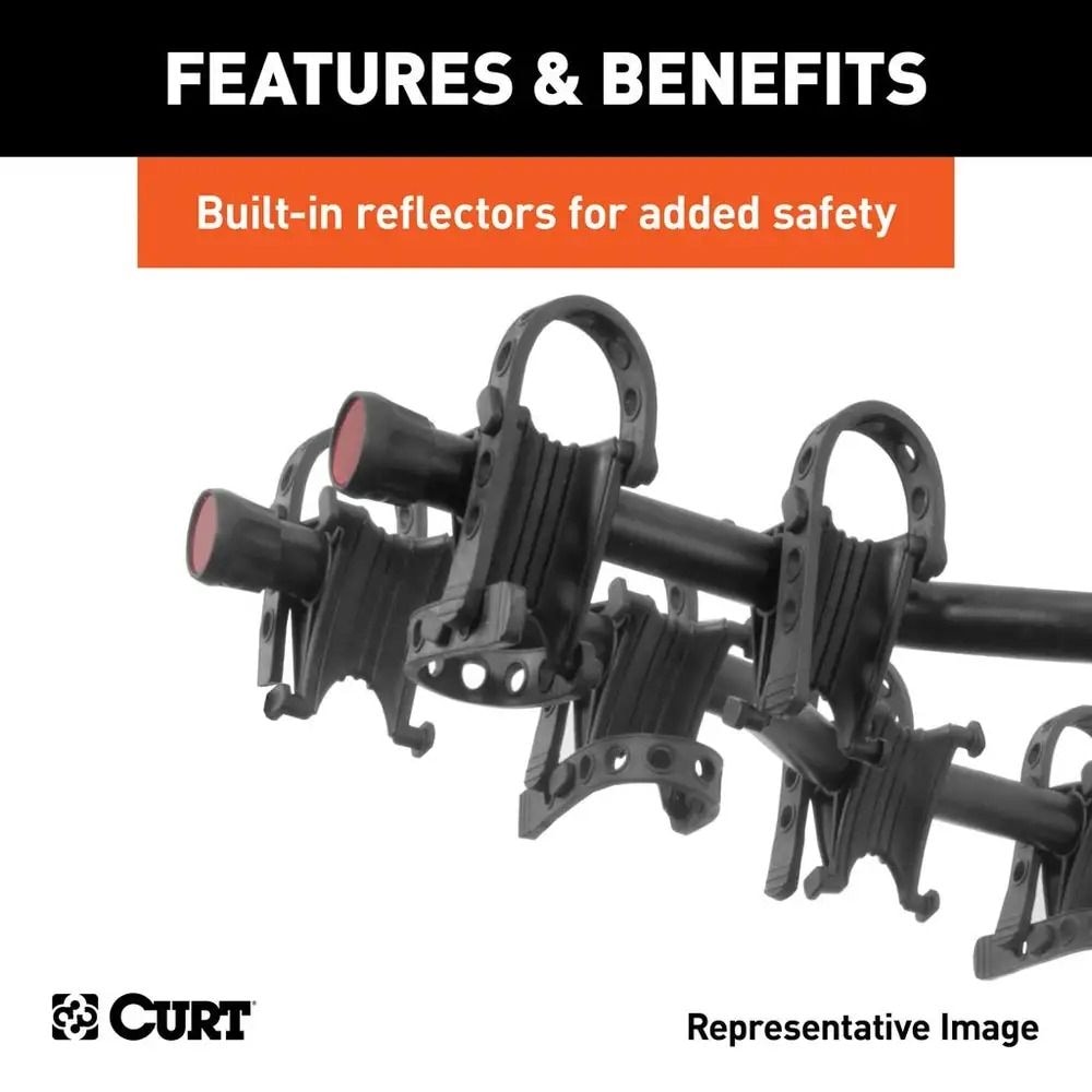 18065 Premium 5-Bike Two Arm Hitch Mount Bike Rack, Fits 2-in Receiver, Black C8Z6 - product image 4