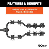 18065 Premium 5-Bike Two Arm Hitch Mount Bike Rack, Fits 2-in Receiver, Black C8Z6 - product image 6