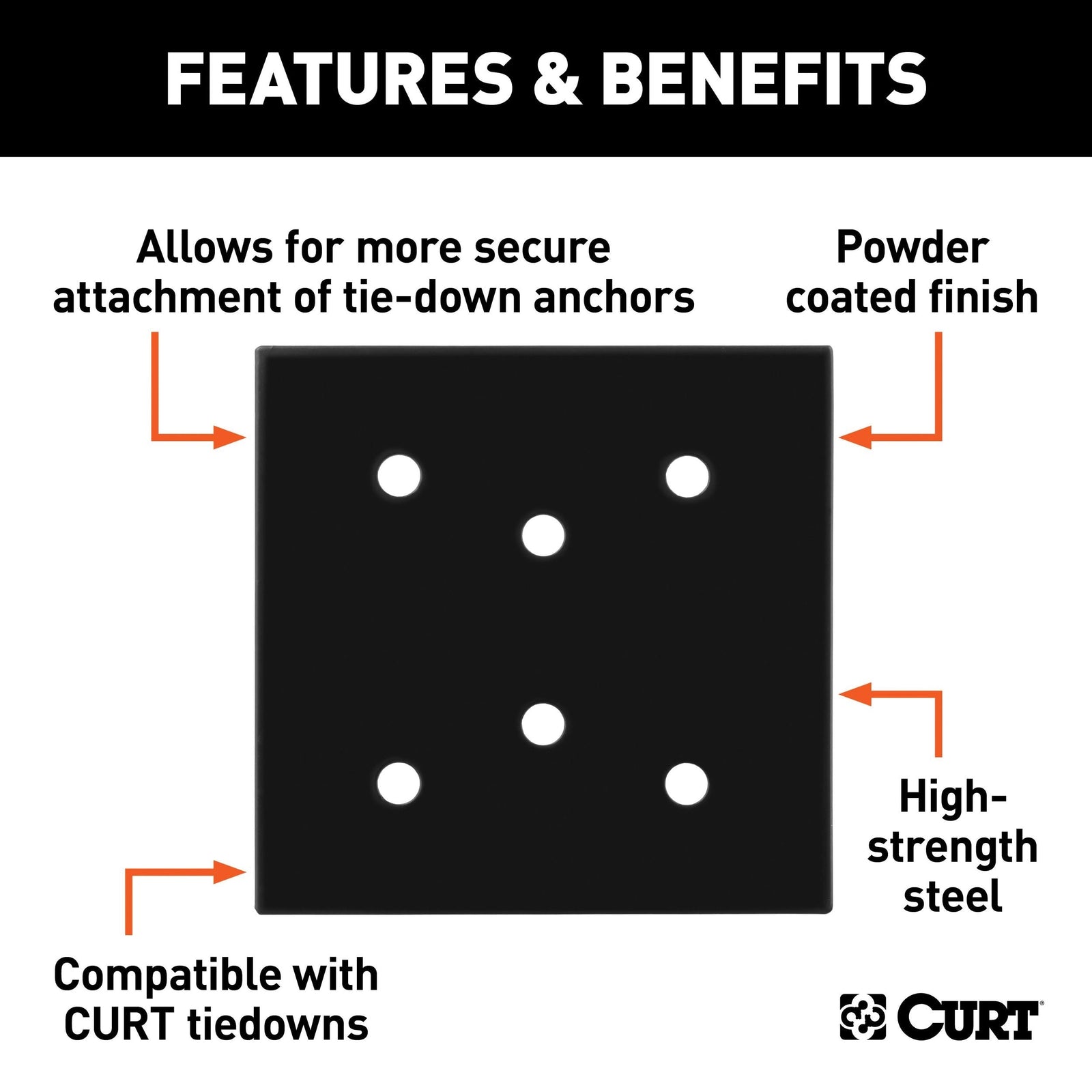 83607 Tie-Down Anchor Backing Plate, 6-in X1G5 - product image 6