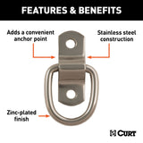 83732 1 x 1-1/4-in Surface-Mounted Tie-Down D-Ring (1,200 lbs) L5D6 - product image 3