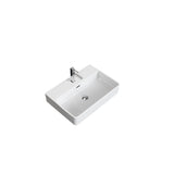 Scratch-Resistant Rectangle Vessel Sink, White, 23.6-in x 16.5-in E1X6 - product image 1