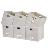 Collapsible Felt Storage Cube, 11-in, 6-pk, Beige Y9Z3 - product image 1