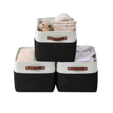 Large Soft-Sided Foldable Storage Basket, 3-pk, Black T1N3 - product image 1