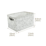 Large Water Resistant Storage Bin, 15-in x 11-in x 9.5-in, 6-pk, Black Pattern E4L2 - product image 2