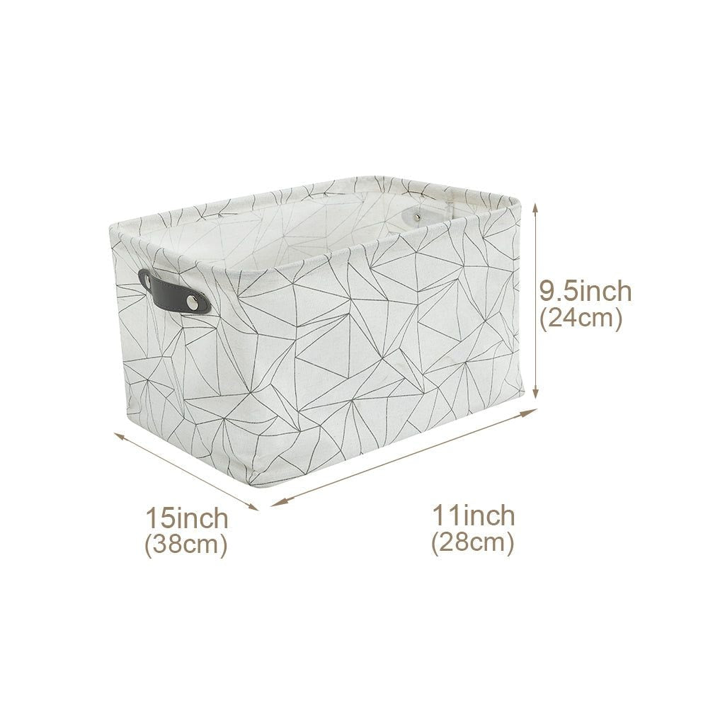 Large Water Resistant Storage Bin, 15-in x 11-in x 9.5-in, 6-pk, Black Pattern S1J4 - product image 2