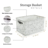 Large Water Resistant Storage Bin, 15-in x 11-in x 9.5-in, 6-pk, Black Pattern E4L2 - product image 4