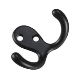 Double Wardrobe Hook, Matte Black, 4pk F8S3 - product image 1