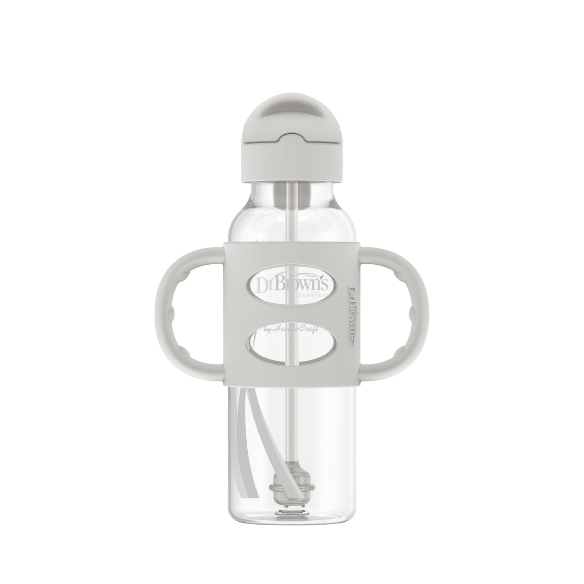Milestones Narrow Sippy Straw Bottle with Handles, 8-oz G8Y8 - product image 1
