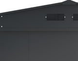 Metal Outdoor Storage Shed with Steel Frame, Dark Grey, 10-1/2-ft x 8-ft U8M3 - product image 5