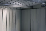 Metal Outdoor Storage Shed with Steel Frame, Dark Grey, 10-1/2-ft x 8-ft V3H3 - product image 8