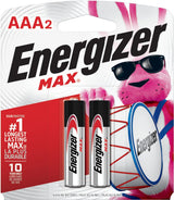 Max 2-pk AAA Alkaline Batteries, Long Lasting, All Purpose H4A0 - product image 1