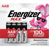 Max 8-pk AA Alkaline Batteries, Long Lasting, All Purpose Q4V0 - product image 1